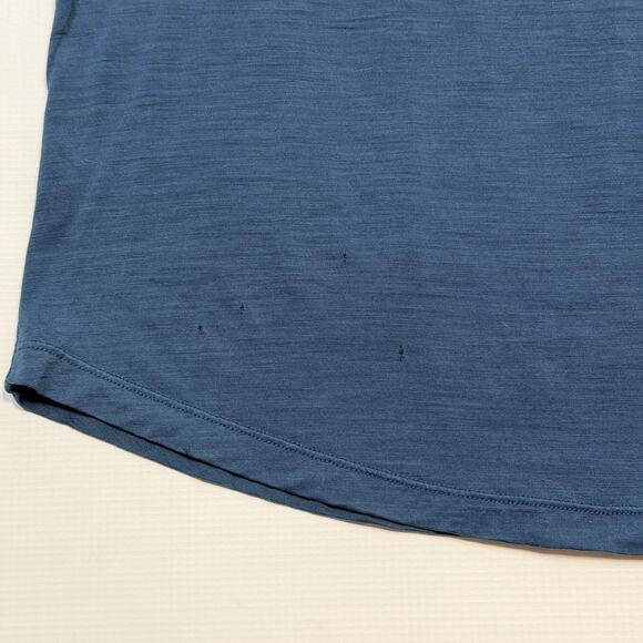 Smartwool Merino Sport 120 Shirt Womens Small Blue V Neck Short Sleeve Wool - Picture 10 of 12